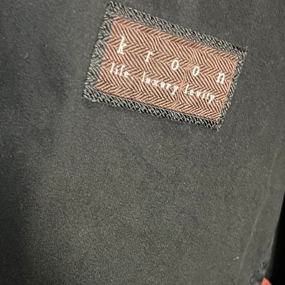 KROON Mens Black Cotton Blend Blazer Jacket Woven Lined Size 42L - Picture 9 of 16